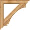 Ekena Millwork Imperial Traditional Rough Sawn Bracket w/ Offset Brace, Western Red Cedar, 8"W x 48"D x 48"H BKT0806X48X48IMP01RWR - alternate 4